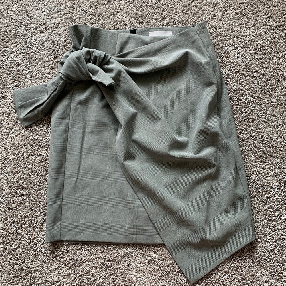 InWear Cala Wrap Academia Plaid Asymmetrical Skirt